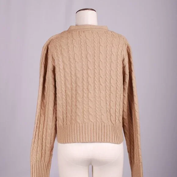 EUC Nasty Gal Cableknit Cardigan, Sz - M - Picture 5 of 6